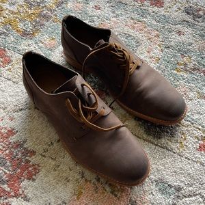 Cole Haan Mens Feathercraft Grand Blucher Oxford Brown Leather size 9.5M